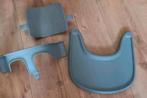Stokke tripp trapp babyset tray storm grey, Kinderen en Baby's, Kinderstoelen, Ophalen of Verzenden, Zo goed als nieuw, Meegroeistoel