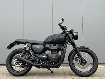 Triumph Bonneville T100 Black ABS Custom - A2 - Remus uitlat beschikbaar voor biedingen