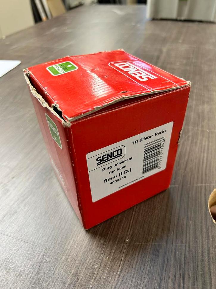Senco Plug 8mm Universeel - Nieuw in Doos!, Doe-het-zelf en Verbouw, Gereedschap | Machine-onderdelen en Toebehoren, Ophalen of Verzenden