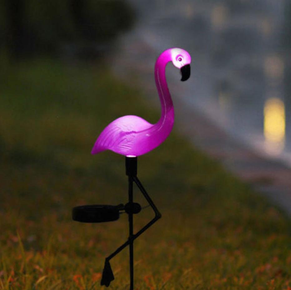 Lichtgevende Kunst Flamingo Tuin Decoratie Lamp Vogel, Tuin en Terras, Tuinbeelden, Verzenden, Nieuw, Kunststof, Dierenbeeld