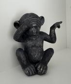 Leuk Aap apen beeldje zwart 14 cm, Ophalen of Verzenden, Zo goed als nieuw, Dier