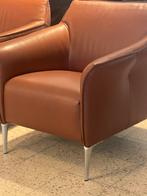 2 Leolux Mayon fauteuils als NIEUW Raffino leer, Huis en Inrichting, Fauteuils, Ophalen, Leer