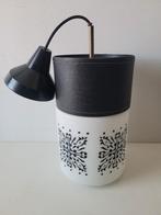 Retro design vintage melkglazen hanglamp, Minder dan 50 cm, Glas, Ophalen of Verzenden, Zo goed als nieuw