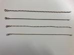 4 zilveren armbandjes - 19 cm (ook per stuk), Sieraden, Tassen en Uiterlijk, Armbanden, Ophalen of Verzenden, Gebruikt, Zilver
