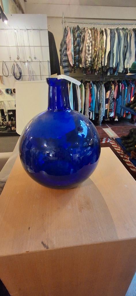 Mooie blauwe siervaas, Blauw, Onbekend, Ophalen of Verzenden, Onbekend