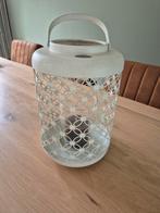 Riverdale windlicht, Huis en Inrichting, Woonaccessoires | Kandelaars en Kaarsen, Ophalen, Gebruikt, 25 tot 50 cm, Wit