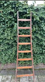 Oude houten ladder / stevig!, Doe-het-zelf en Verbouw, Ladders en Trappen, Ophalen, Zo goed als nieuw, 2 tot 4 meter