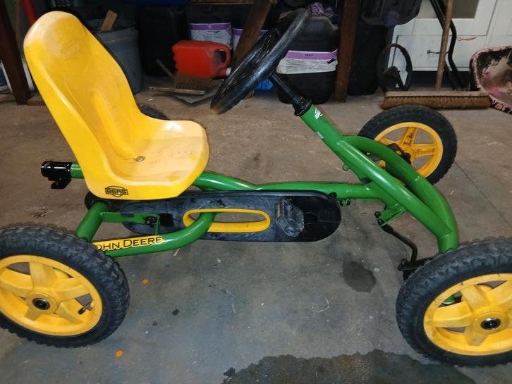Berg buddy  Skelter John Deere - Goede Staat!, Kinderen en Baby's, Speelgoed | Buiten | Skelters, Gebruikt, Berg, Met kar of aanhanger