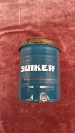 Vintage Emaille Suikerpot 'Suiker' Blauw, Ophalen of Verzenden