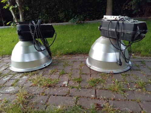 Industriële fabriekslampen, Huis en Inrichting, Lampen | Hanglampen, Gebruikt, Minder dan 50 cm, Ophalen