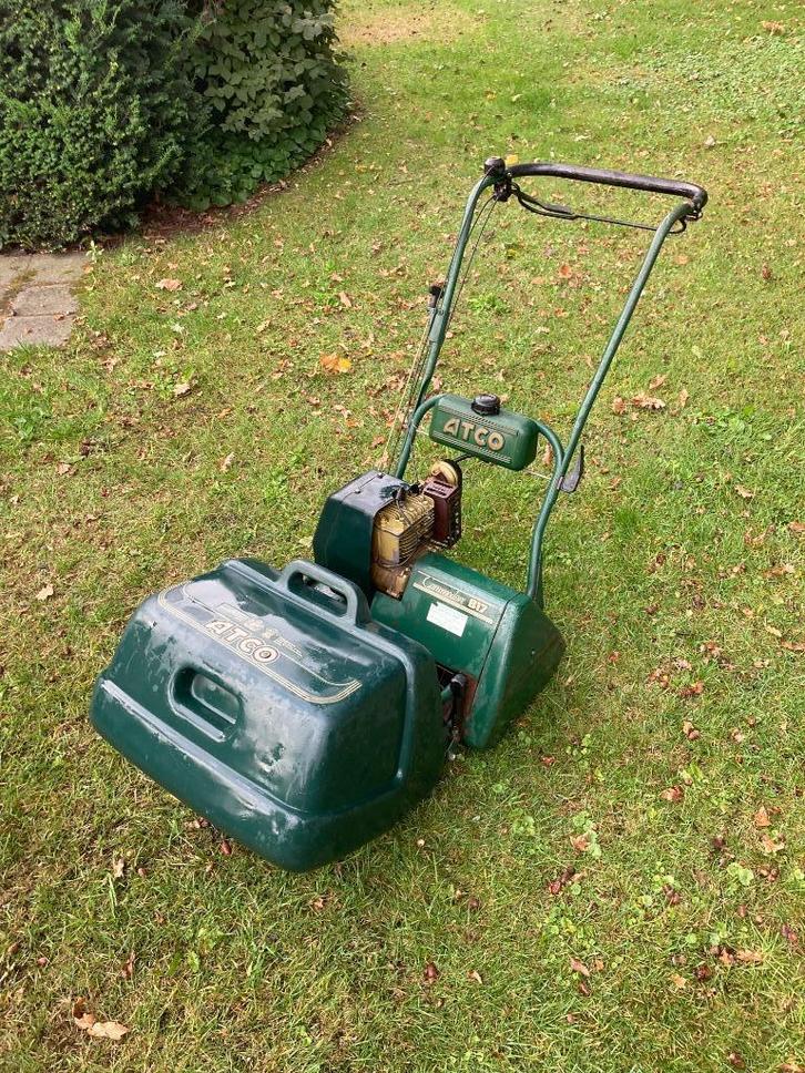 messenkooi maaier, Tuin en Terras, Grasmaaiers, Gebruikt, 40 t/m 49 cm, Kooimesmaaier, Opvangbak, Ophalen