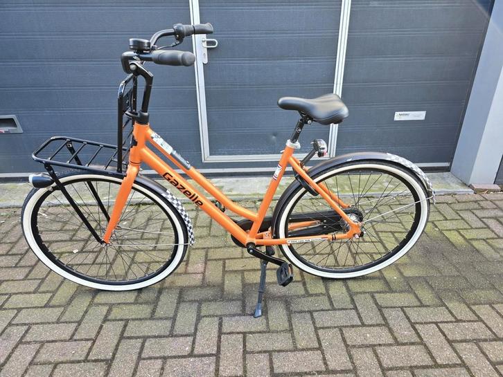 Gazelle grand prix 28inch, 54 cm, 7vers oranje, Fietsen en Brommers, Fietsen | Dames | Damesfietsen, Zo goed als nieuw, Gazelle
