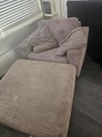 Loveseat met poef mag ook apart verkocht, Huis en Inrichting, Ophalen, Gebruikt, Tweepersoons, Minder dan 150 cm