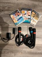 Singstar set Ps2 3 microfoons en 3 games, Ophalen of Verzenden, Zo goed als nieuw