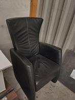 Zwarte nette leren stoel, Huis en Inrichting, Fauteuils, Ophalen