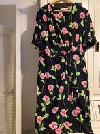 Silk dress black green ping 40/42-44/46, Overige typen, Maat 42/44 (L), Nieuw, Ophalen of Verzenden