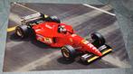 Formule 1 poster Ferrari 412 T2 Berger 1995 F1, Ophalen of Verzenden, Zo goed als nieuw, Formule 1