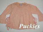 Maat 98/104 Toff longsleeve zalmrose *NieuW*, Kinderen en Baby's, Kinderkleding | Maat 98, Meisje, Ophalen of Verzenden, Shirt of Longsleeve