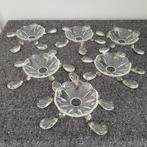 6 bobeches bobeche schaaltjes onderdelen kroonluchter, Ophalen of Verzenden, Gebruikt, Glas