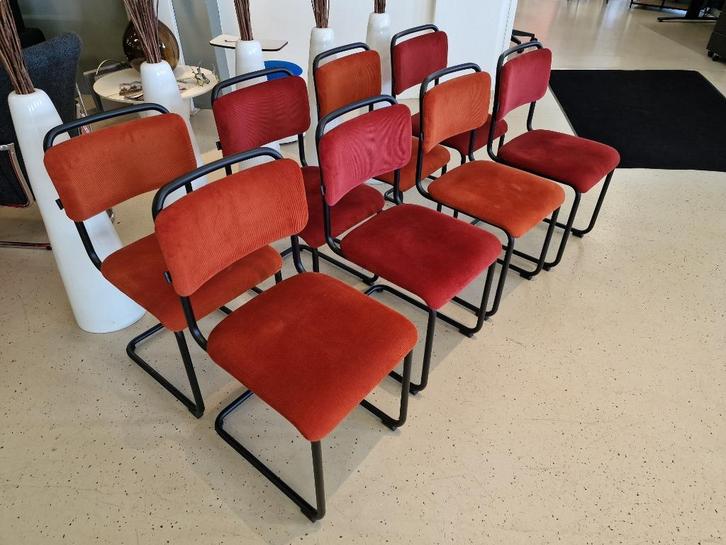 Gispen 101 XL  eetkamerstoel (uit verhuur, korte periode), Huis en Inrichting, Stoelen, Zo goed als nieuw, Eén, Metaal, Stof, Overige kleuren