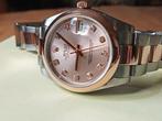ROLEX DATE JUST 31 MM ROZE WIJZERPLAAT MET BRILJANT €7750, Ophalen, Rolex, Polshorloge, Zo goed als nieuw