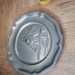 Tinnen wandbord paard, Antiek en Kunst, Ophalen