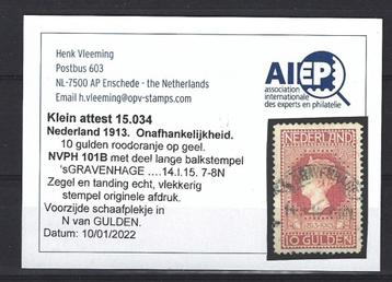 NVPH 101 Jubileumzegels 1913 NEDERLAND p/stuk + CERTIFICAAT