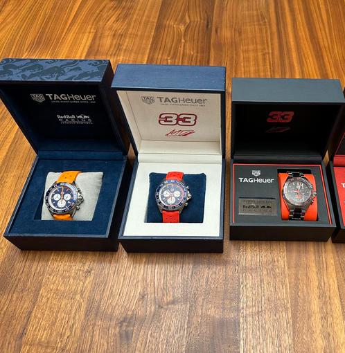 TAG Heuer Max Verstappen set van eerste 3 zie omschrijving, Sieraden, Tassen en Uiterlijk, Horloges | Heren, Nieuw, Polshorloge