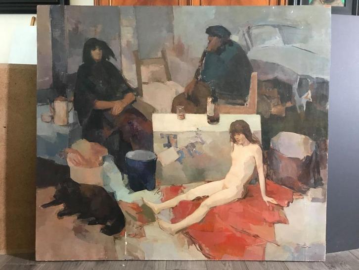 Schilderij van Paul de Roos, Antiek en Kunst, Kunst | Schilderijen | Klassiek, Ophalen