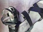 Elegante sandaal mt 40 met hak, Verzenden, Zwart, Sandalen of Muiltjes, Zo goed als nieuw