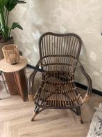 Rotan stoel fauteuil, Huis en Inrichting, Ophalen, Gebruikt, Bruin, Eén