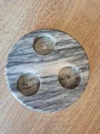 Marmeren waxinelichthouder - vintage, Overige materialen, Gebruikt, Ophalen of Verzenden, Grijs