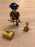 Playmobil piraat met schatkist., Kinderen en Baby's, Speelgoed | Playmobil, Ophalen of Verzenden, Zo goed als nieuw