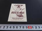 sticker Vollenhove Heron Hengelsport  Catch & Release, Ophalen, Zo goed als nieuw, Bedrijf of Vereniging