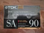 TDK SA90 cassette – sealed nieuw (Type II), Cd's en Dvd's, Cassettebandjes, Overige genres, 1 bandje, Ophalen of Verzenden, Met bewaardoos, rek of koffer