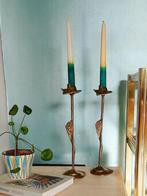 2 XL kandelaars door kunstenaar ontworpen, Huis en Inrichting, Ophalen of Verzenden, Overige materialen, Minder dan 25 cm