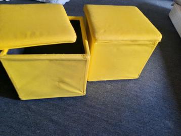 IKEA Kistjes - Citroengeel - 2 stuks beschikbaar voor biedingen