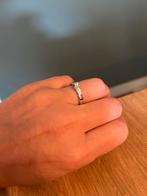 Witgouden ring met briljant, 18 tot 19, Wit, Ophalen of Verzenden, Zo goed als nieuw