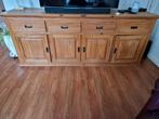 Mooi en degelijk houten dressoir - 200cm breed, Ophalen, Gebruikt, Met deur(en), Landelijk