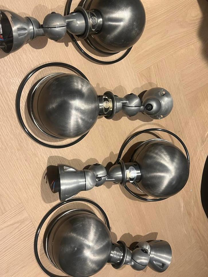 Jielde Lampen - Set van 4, Huis en Inrichting, Lampen | Vloerlampen, Gebruikt, Minder dan 100 cm, Metaal, Ophalen of Verzenden