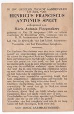 Henricus Franciscus A. Speet 1890 Oss + 1951 Oss, 61 jaar, Verzenden