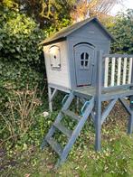 Houten Speelhuisje met Glijbaan, Ophalen, Gebruikt, Hout
