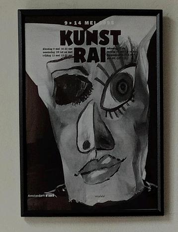 Kunst Rai affiche ontwerp Anthon Beeke jaren 90 beschikbaar voor biedingen