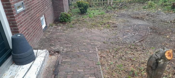 Sierbestrating oude harde gebakken waaltjes bont genuanceerd, Tuin en Terras, Tegels en Klinkers, Gebruikt, Klinkers, Beton, 10 m² of meer