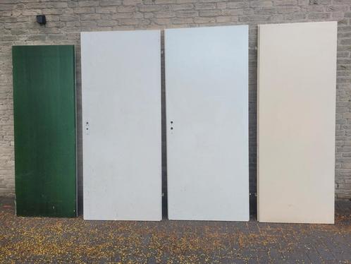 4x binnendeur opdek, Doe-het-zelf en Verbouw, Deuren en Horren, Gebruikt, Binnendeur, 200 tot 215 cm, 80 tot 100 cm, Hout, Ophalen