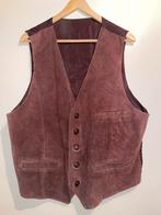 Vintage leren gilet M, Kleding | Heren, Bruin, Maat 48/50 (M), Vintage, Ophalen of Verzenden