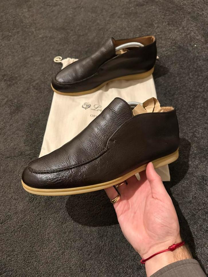 Originele loro piana open walk schoenen maat45EU, Kleding | Heren, Schoenen, Zo goed als nieuw, Loafers, Bruin, Ophalen of Verzenden
