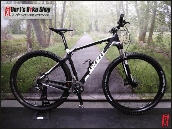 gebruikte carbon atb van Giant maat L (49) XT afmontage, Fietsen en Brommers, Fietsen | Mountainbikes en ATB, Gebruikt, Giant