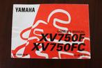 Yamaha XV750F FC 1993 motorcycle owner's manual XV 750, Motoren, Handleidingen en Instructieboekjes, Ophalen of Verzenden, Yamaha