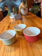Drie soufle schaaltjes Mama Cucina  portugal, Ophalen of Verzenden, Effen, Porselein, Schaal of Schalen